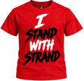 I STAND WITH STRAND – Stacked Tee | Red