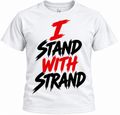 I STAND WITH STRAND – Stacked Tee | White