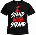 I STAND WITH STRAND – Stacked Tee | Black